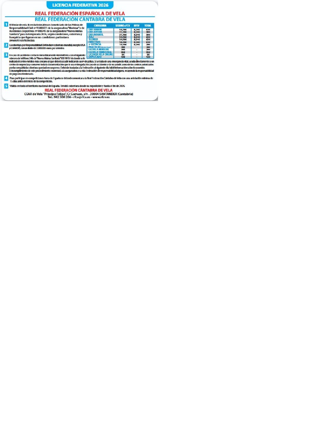 RENOVACIÓN LICENCIA ANUAL DE CLUB - Imagen 2