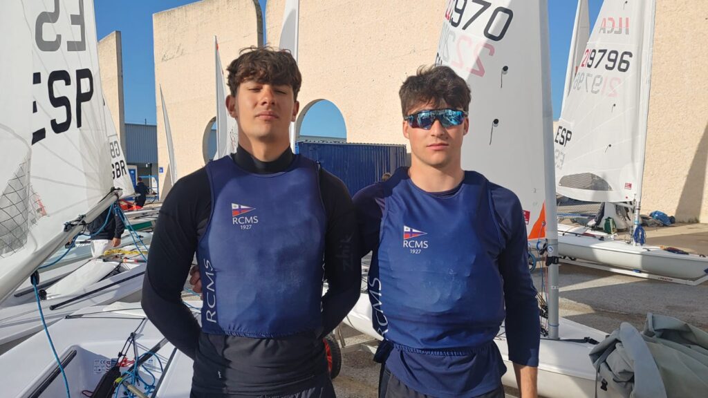 Carlos Casanueva y Paul Emezabal en la Copa de España ILCA7