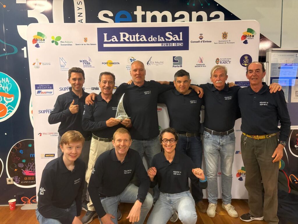 Luis Lainz vencedor de la Ruta de la Sal en división training a bordo del “Aquitat III”